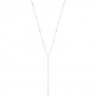 Silver Sparkle Point Y Necklace