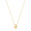 14KT GOLD HEART PADLOCK NECKLACE