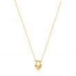 14KT GOLD HEART PADLOCK NECKLACE