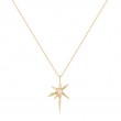 14kt Gold Diamond Star Pendant Necklace