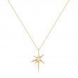 14kt Gold Diamond Star Pendant Necklace