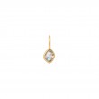 Gold Labradorite Charm