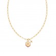 Gold Sunset Charm Necklace