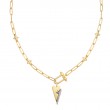 Gold Tough Romance Charm Necklace