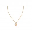 Gold Flower Power Rainbow Charm Necklace