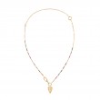 Gold Rainbow Love Charm Extender Necklace