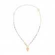 Gold Rainbow Love Charm Extender Necklace