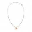 Gold Rainbow Glow Charm Extender Necklace