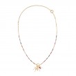 Gold Rainbow Glow Charm Extender Necklace