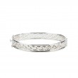 Sterling Silver Window to The Soul Hinged Bangle