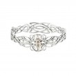 Sterling Silver 10k CZ Guardian Angel Bangle