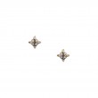 Sterling Silver 10k Celestial Stud Earrings