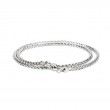 Sterling Silver Dragon Weave 3mm round Chain 26