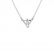 Sterling Silver Diamond Trinity Necklet