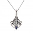 Sterling Silver Anchor Iolite Rocks 'n Rivers Pendant