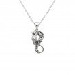 Sterling Silver Oxidized Dragon Pendant Small