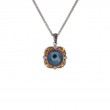 Sterling Silver Rhodium 10k Peacock Fresh Water Pearl Aphrodite Pendant