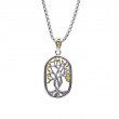 Sterling Silver 18k Tree of Life Pendant