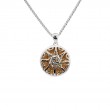 Sterling Silver 14k Gilded Celestial Pendant