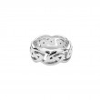 White Eternity Knot Gowan Ring X-Wide