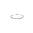 14k White Diamond Pave Set Band 0.25ctw