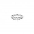 White 3 Stone Eternity Knot Maree Ring
