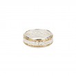 Sterling Silver 10k Love Knot with Twisted Wire Ederline Ring