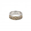 Sterling Silver Oxidized 10k Love Knot Belston Ring