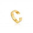 Geometry Wide Adjustable Ring