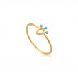 Dotted Raindrop Ring