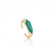 MALACHITE EMBLEM ADJUSTABLE RING