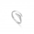 Silver Arrow Twist Adjustable Ring