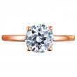 18 Karat Rose Gold Solitaire Band