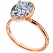 18 Karat Rose Gold Engagement Ring