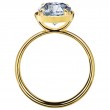 18 Karat Yellow Gold Engagement Ring