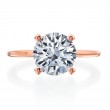 18 Karat Rose Gold Engagement Ring