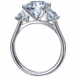 Three-Stone Platinum Engagement Ring