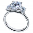 Three-Stone Platinum Engagement Ring