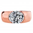 18 Karat Rose Gold Engagement Ring