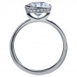 Platinum Bezel Set Engagement Ring