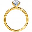 18 Karat Yellow Gold Vintage Engagement Ring