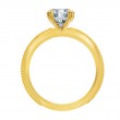 18 Karat Yellow Gold Engagement Ring