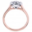 18 Karat Rose Gold Solitaire Engagement Ring