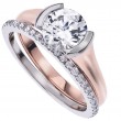 18 Karat Rose Gold Solitaire Engagement Ring