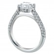 Pave Set Platinum Ring