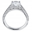 Pave Set Platinum Ring