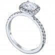 Pave-Set Platinum Engagement Ring