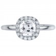 Pave Set Platinum Engagement Ring