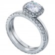 Pave Set Platinum Engagement Ring