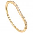 14KT Gold Magma Dome Natural Diamond Ring